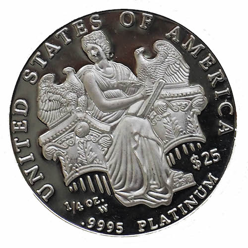 1/4 Oz Platinum Liberty Usa Coin - Canadian Platinum Coins
